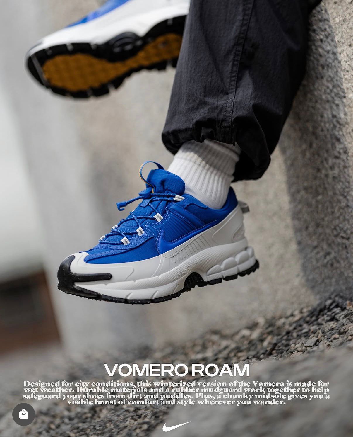 NIKE ZOOM VOMERO 5 ROAM WHITE BLACK