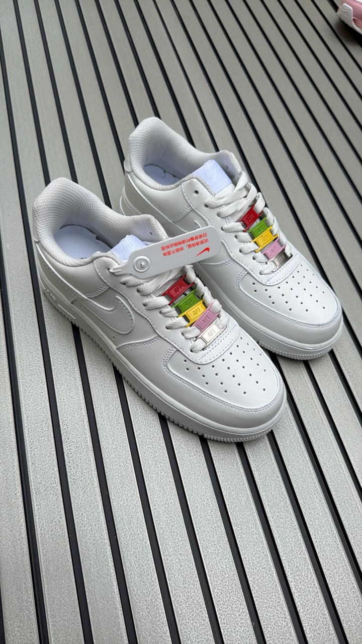 Nike Airforce one with color metals